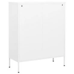VidaXL Armoire de rangement Blanc 80x35x101,5 cm Acier 10 VidaXL Armoire de rangement Blanc 80x35x101,5 cm Acier -Casiers Soldes Boutique image 5 336170