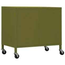 VidaXL Armoire de rangement Vert olive 60x35x49 cm Acier -Casiers Soldes Boutique image 5 336261