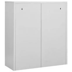VidaXL Armoire de bureau Gris clair 90x40x102 cm Acier -Casiers Soldes Boutique image 5 336406