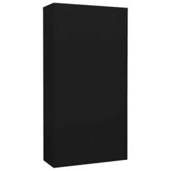 VidaXL Armoire de bureau Noir 90x40x180 cm Acier -Casiers Soldes Boutique image 5 336419