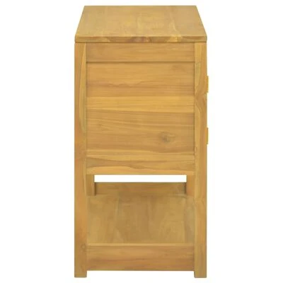 VidaXL Armoire de salle de bain 85x40x75 cm Bois de teck solide 5 VidaXL Armoire de salle de bain 85x40x75 cm Bois de teck solide – Image 5