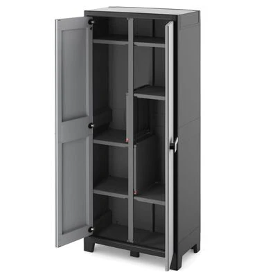 Keter Armoire de rangement polyvalente Titan Noir et gris 182 cm 5 Keter Armoire de rangement polyvalente Titan Noir et gris 182 cm – Image 5