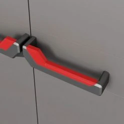 Keter Armoire de rangement avec étagères Stilo Gris et noir 173 cm -Casiers Soldes Boutique image 5 434768