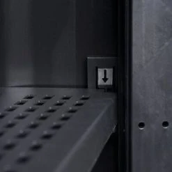 VidaXL Armoire de rangement de jardin avec 3 étagères Noir et gris 10 VidaXL Armoire de rangement de jardin avec 3 étagères Noir et gris -Casiers Soldes Boutique image 5 43703