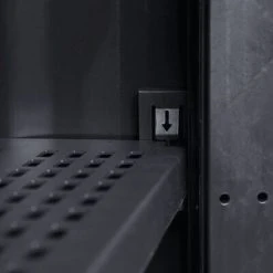 VidaXL Armoire de rangement de jardin avec 1 étagère Noir et gris 10 VidaXL Armoire de rangement de jardin avec 1 étagère Noir et gris -Casiers Soldes Boutique image 5 43707