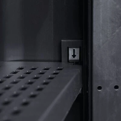 VidaXL Armoire de rangement de jardin avec 1 étagère Noir et gris 5 VidaXL Armoire de rangement de jardin avec 1 étagère Noir et gris – Image 5