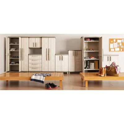 Keter Armoire de rangement polyvalente Excellence Beige et taupe 182cm 5 Keter Armoire de rangement polyvalente Excellence Beige et taupe 182cm – Image 5