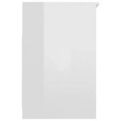 VidaXL Armoire à tiroirs Blanc brillant 40x50x76 cm Bois d'ingénierie -Casiers Soldes Boutique image 5 801811