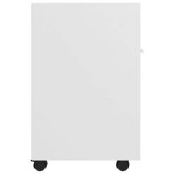 VidaXL Armoire latérale avec roues Blanc 33x38x60 cm Aggloméré 10 VidaXL Armoire latérale avec roues Blanc 33x38x60 cm Aggloméré -Casiers Soldes Boutique image 5 803047