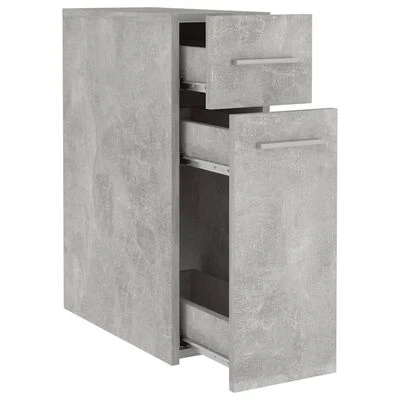 VidaXL Armoire d'apothicaire Gris béton 20x45,5x60 cm Aggloméré 5 VidaXL Armoire d'apothicaire Gris béton 20x45,5x60 cm Aggloméré – Image 5