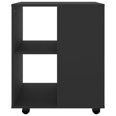 VidaXL Armoire à roulettes Noir 60x53x72 cm Aggloméré 5 VidaXL Armoire à roulettes Noir 60x53x72 cm Aggloméré – Image 5