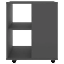 VidaXL Armoire à roulettes Gris 60x53x72 cm Aggloméré -Casiers Soldes Boutique image 5 808460