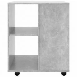 VidaXL Armoire à roulettes Gris béton 60x53x72 cm Aggloméré -Casiers Soldes Boutique image 5 808462