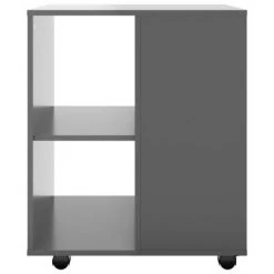 VidaXL Armoire à roulettes Gris brillant 60x53x72 cm Aggloméré 10 VidaXL Armoire à roulettes Gris brillant 60x53x72 cm Aggloméré -Casiers Soldes Boutique image 5 808466