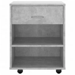 VidaXL Armoire à roulettes Gris béton 46x36x59 cm Aggloméré -Casiers Soldes Boutique image 5 808471