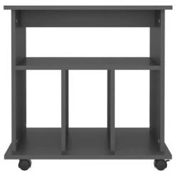 VidaXL Armoire à roulettes Gris 60x45x60 cm Aggloméré -Casiers Soldes Boutique image 5 808478