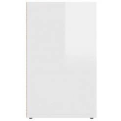 VidaXL Armoire à chaussures Blanc brillant 52,5x30x50 cm -Casiers Soldes Boutique image 5 808696