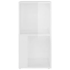 VidaXL Armoire d'angle Blanc brillant 33x33x67 cm Aggloméré -Casiers Soldes Boutique image 5 809023