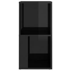 VidaXL Armoire d'angle Noir brillant 33x33x67 cm Aggloméré -Casiers Soldes Boutique image 5 809024