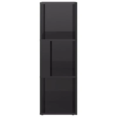 VidaXL Armoire d'angle Gris brillant 33x33x100 cm Aggloméré 5 VidaXL Armoire d'angle Gris brillant 33x33x100 cm Aggloméré – Image 5