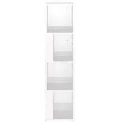 VidaXL Armoire d'angle Blanc brillant 33x33x132 cm Aggloméré 10 VidaXL Armoire d'angle Blanc brillant 33x33x132 cm Aggloméré -Casiers Soldes Boutique image 5 809041
