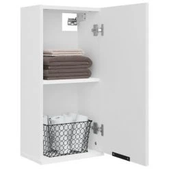 VidaXL Armoire de salle de bain murale Blanc 32x20x67 cm -Casiers Soldes Boutique image 5 811295