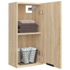 VidaXL Armoire de salle de bain murale Chêne sonoma 32x20x67 cm 10 VidaXL Armoire de salle de bain murale Chêne sonoma 32x20x67 cm -Casiers Soldes Boutique image 5 811298