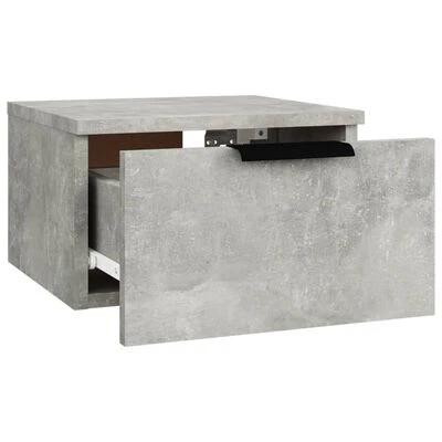 VidaXL Table de chevet murale Gris béton 34x30x20 cm 5 VidaXL Table de chevet murale Gris béton 34x30x20 cm – Image 5
