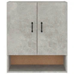 VidaXL Armoire murale Gris béton 60x31x70 cm Bois d'ingénierie 10 VidaXL Armoire murale Gris béton 60x31x70 cm Bois d'ingénierie -Casiers Soldes Boutique image 5 812883