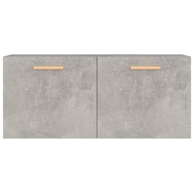 VidaXL Armoire murale Gris béton 80x35x36,5 cm Bois d'ingénierie 5 VidaXL Armoire murale Gris béton 80x35x36,5 cm Bois d'ingénierie – Image 5