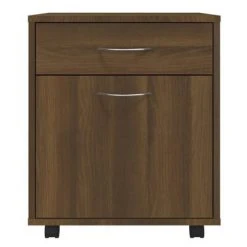 VidaXL Armoire roulante Chêne marron 45x38x54 cm Bois d'ingénierie 10 VidaXL Armoire roulante Chêne marron 45x38x54 cm Bois d'ingénierie -Casiers Soldes Boutique image 5 815965