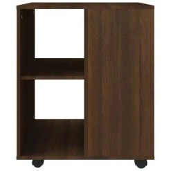 VidaXL Armoire roulante Chêne marron 60x53x72 cm Bois d'ingénierie -Casiers Soldes Boutique image 5 815971