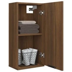 VidaXL Armoire de salle de bain murale Chêne marron 32x20x67 cm 10 VidaXL Armoire de salle de bain murale Chêne marron 32x20x67 cm -Casiers Soldes Boutique image 5 817062