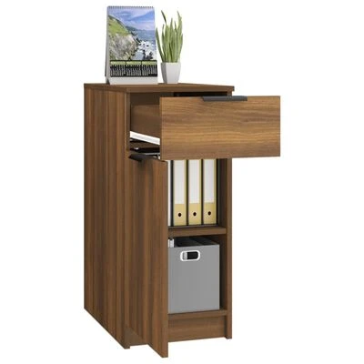 VidaXL Armoire de bureau Chêne Marron 33,5x50x75 cm Bois d'ingénierie 5 VidaXL Armoire de bureau Chêne Marron 33,5x50x75 cm Bois d'ingénierie – Image 5
