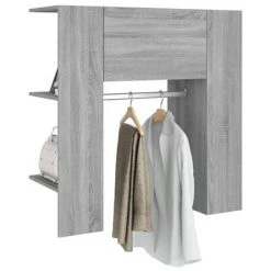 VidaXL Armoire de couloir Sonoma gris 97,5x37x99 cm Bois d'ingénierie 10 VidaXL Armoire de couloir Sonoma gris 97,5x37x99 cm Bois d'ingénierie -Casiers Soldes Boutique image 5 820515