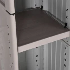 VidaXL Armoire de rangement avec 2 portes 68x39x170cm Gris clair/beige 11 VidaXL Armoire de rangement avec 2 portes 68x39x170cm Gris clair/beige -Casiers Soldes Boutique image 6 151218