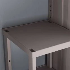 VidaXL Armoire de rangement et 2 portes 68x37,5x170cm Gris clair/beige -Casiers Soldes Boutique image 6 151220