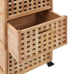 VidaXL Armoire de salle de bains 41 x 41 x 91 cm Bois de noyer massif -Casiers Soldes Boutique image 6 247601