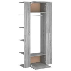 VidaXL Armoires de couloir 2 pcs Sonoma gris Bois d'ingénierie -Casiers Soldes Boutique image 6 3114180