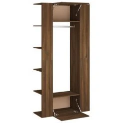 VidaXL Armoires de couloir 2 pcs Chêne marron Bois d'ingénierie -Casiers Soldes Boutique image 6 3114181