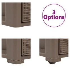 VidaXL Commode à 3 tiroirs Taupe 40x40x60 cm -Casiers Soldes Boutique image 6 327424