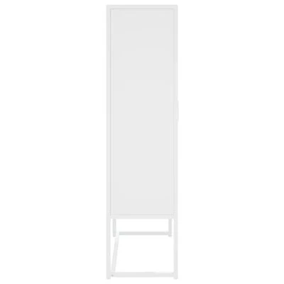 VidaXL Buffet haut Blanc 80x35x135 cm Acier 6 VidaXL Buffet haut Blanc 80x35x135 cm Acier – Image 6