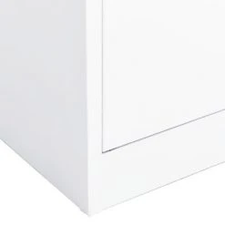 VidaXL Armoire de bureau Blanc 90x40x180 cm Acier -Casiers Soldes Boutique image 6 335942