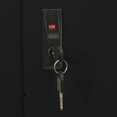 VidaXL Armoire de bureau et porte coulissante Anthracite 90x40x180 cm 6 VidaXL Armoire de bureau et porte coulissante Anthracite 90x40x180 cm â Image 6