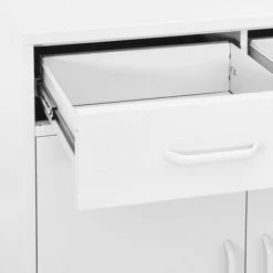 VidaXL Armoire de rangement Blanc 80x35x101,5 cm Acier -Casiers Soldes Boutique image 6 336161