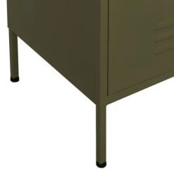 VidaXL Armoire de rangement Vert olive 80x35x101,5 cm Acier -Casiers Soldes Boutique image 6 336162
