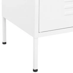 VidaXL Armoire de rangement Blanc 80x35x101,5 cm Acier 11 VidaXL Armoire de rangement Blanc 80x35x101,5 cm Acier -Casiers Soldes Boutique image 6 336170