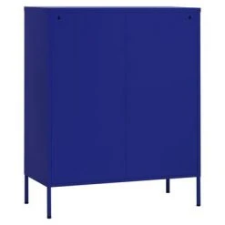VidaXL Armoire de rangement Bleu marine 80x35x101,5 cm Acier -Casiers Soldes Boutique image 6 336172