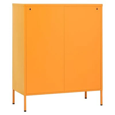 VidaXL Armoire de rangement Jaune moutarde 80x35x101,5 cm Acier 6 VidaXL Armoire de rangement Jaune moutarde 80x35x101,5 cm Acier â Image 6