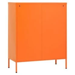 VidaXL Armoire de rangement Orange 80x35x101,5 cm Acier -Casiers Soldes Boutique image 6 336174